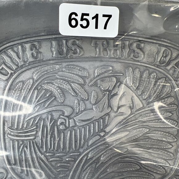 Vintage 1972 SMC Sexton & Wilton Pewter Tray Give Us This Day Our Daily Bread - Picture 8 of 8